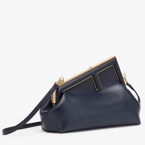Replica Borsa Fendi First Small In Nappa Blu Scuro