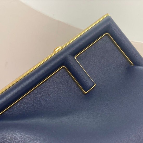 Replica Borsa Fendi First Small In Nappa Blu Scuro