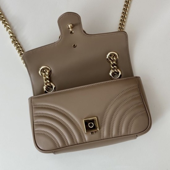 Replica Borse GG Marmont Matelassé Mini 446744 Marrone