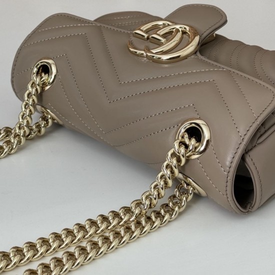 Replica Borse GG Marmont Matelassé Mini 446744 Marrone