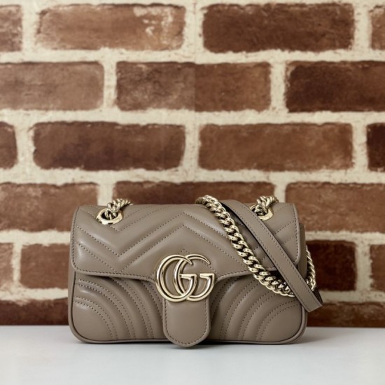Replica Borse GG Marmont Matelassé Mini 446744 Marrone