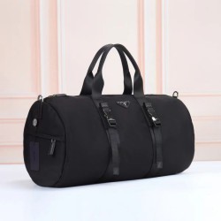 Premio Replica Borsa da viaggio Prada Re-Nylon Saffiano 2VC015 nera Imitazione Outlet Italia