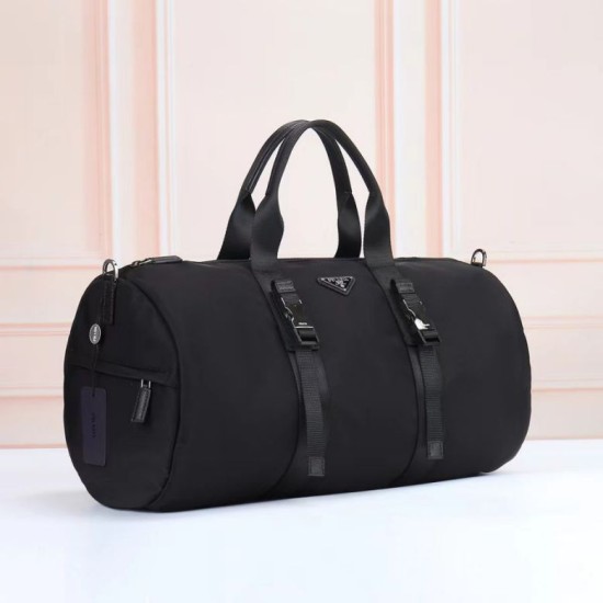 Premio Replica Borsa da viaggio Prada Re-Nylon Saffiano 2VC015 nera Imitazione Outlet Italia