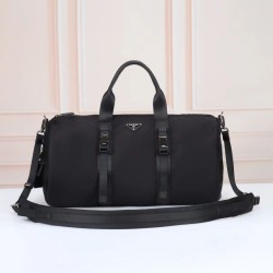 Premio Replica Borsa da viaggio Prada Re-Nylon Saffiano 2VC015 nera Imitazione Outlet Italia