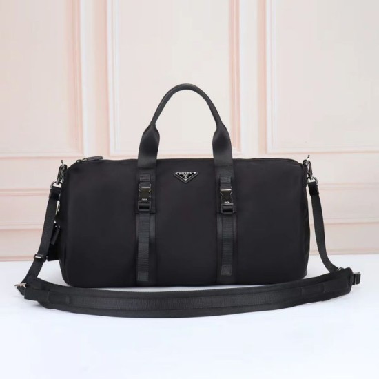 Premio Replica Borsa da viaggio Prada Re-Nylon Saffiano 2VC015 nera Imitazione Outlet Italia