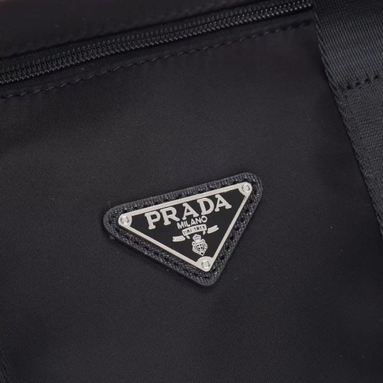 Premio Replica Borsa da viaggio Prada Re-Nylon Saffiano 2VC015 nera Imitazione Outlet Italia