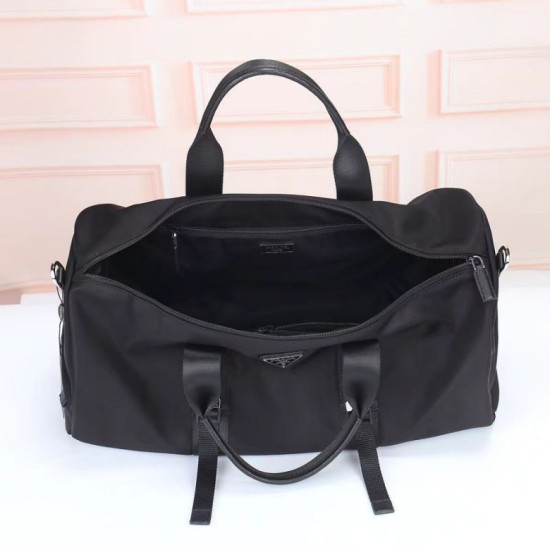 Premio Replica Borsa da viaggio Prada Re-Nylon Saffiano 2VC015 nera Imitazione Outlet Italia