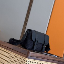 Premio Replica Borsa a tracolla Dior Daily Oblique in tela jacquard nera Imitazione Outlet Italia