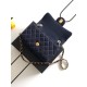 Premio Replica Borsa Chanel Mini Rectangular Classic Flap AS1116 denim blu scuro Imitazione Outlet Italia