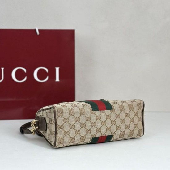 Premio Replica Gucci Borsetto borsa media Boston 866732 Marrone Imitazione Outlet Italia