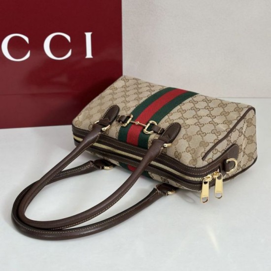 Premio Replica Gucci Borsetto borsa media Boston 866732 Marrone Imitazione Outlet Italia