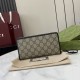 Premio Replica Portafoglio Gucci GG Emblem Zip Around 821803/819122 Nero Imitazione Outlet Italia