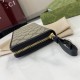 Premio Replica Portafoglio Gucci GG Emblem Zip Around 821803/819122 Nero Imitazione Outlet Italia