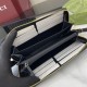 Premio Replica Portafoglio Gucci GG Emblem Zip Around 821803/819122 Nero Imitazione Outlet Italia