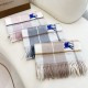 Premio Replica Sciarpa Cashmere Burberry Equestrian Knight Check 32 x 180 beige Imitazione Outlet Italia