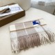 Premio Replica Sciarpa Cashmere Burberry Equestrian Knight Check 32 x 180 beige Imitazione Outlet Italia