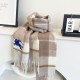 Premio Replica Sciarpa Cashmere Burberry Equestrian Knight Check 32 x 180 beige Imitazione Outlet Italia