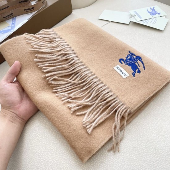 Premio Replica Sciarpa reversibile cashmere classico Burberry 32 x 180 Marrone/grigio Imitazione Outlet Italia