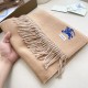 Premio Replica Sciarpa reversibile cashmere classico Burberry 32 x 180 Marrone/grigio Imitazione Outlet Italia