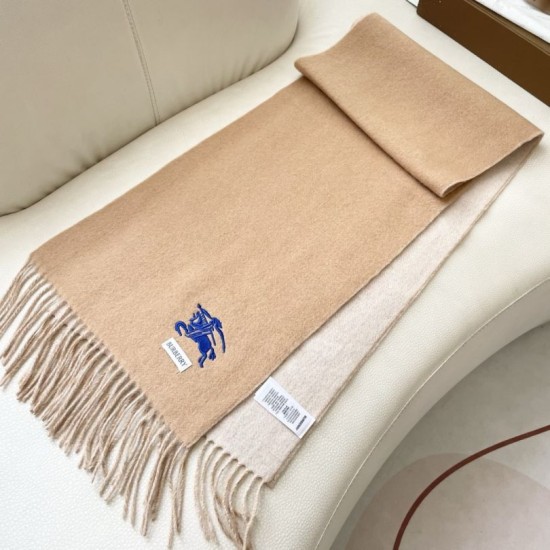 Premio Replica Sciarpa reversibile cashmere classico Burberry 32 x 180 Marrone/grigio Imitazione Outlet Italia