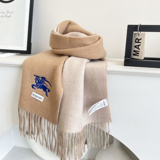 Premio Replica Sciarpa reversibile cashmere classico Burberry 32 x 180 Marrone/grigio Imitazione Outlet Italia