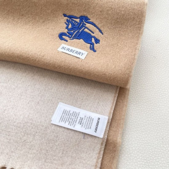 Premio Replica Sciarpa reversibile cashmere classico Burberry 32 x 180 Marrone/grigio Imitazione Outlet Italia