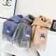Premio Replica Sciarpa reversibile cashmere classico Burberry 32 x 180 Grigio Imitazione Outlet Italia
