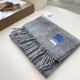 Premio Replica Sciarpa reversibile cashmere classico Burberry 32 x 180 Grigio Imitazione Outlet Italia