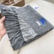 Premio Replica Sciarpa reversibile cashmere classico Burberry 32 x 180 Grigio Imitazione Outlet Italia