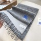 Premio Replica Sciarpa reversibile cashmere classico Burberry 32 x 180 Grigio Imitazione Outlet Italia