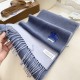 Premio Replica Sciarpa reversibile cashmere classico Burberry 32 x 180 blu/grigio Imitazione Outlet Italia