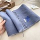 Premio Replica Sciarpa reversibile cashmere classico Burberry 32 x 180 blu/grigio Imitazione Outlet Italia