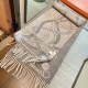 Premio Replica Sciarpa Hermès in stile Brides de Gala Désored  32 x 180 Grigio Imitazione Outlet Italia