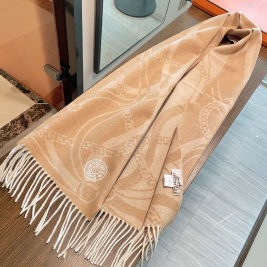 Premio Replica Sciarpa Hermès in stile Brides de Gala Désored  32 x 180 tortora/beige Imitazione Outlet Italia