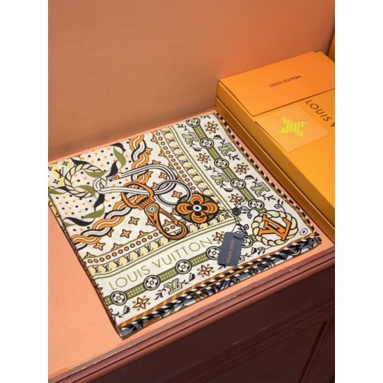 Premio Replica sciarpe reversibile LV velluto multicolore monogramma LV™ 140 Imitazione Outlet Italia