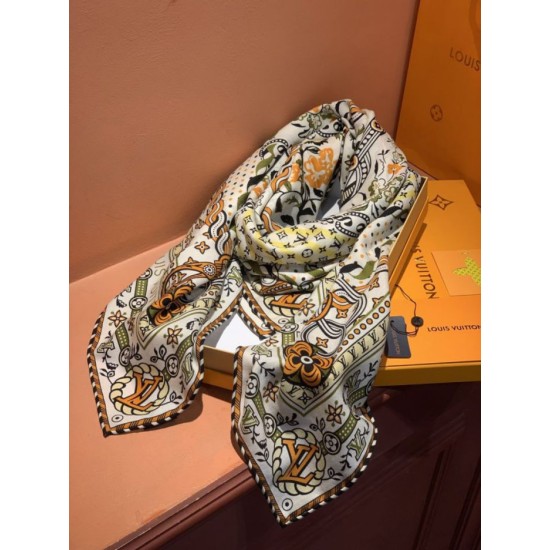 Premio Replica sciarpe reversibile LV velluto multicolore monogramma LV™ 140 Imitazione Outlet Italia