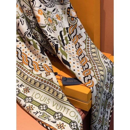 Premio Replica sciarpe reversibile LV velluto multicolore monogramma LV™ 140 Imitazione Outlet Italia