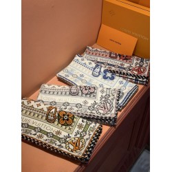 Premio Replica sciarpe reversibile LV velluto multicolore monogramma LV™ 140 Imitazione Outlet Italia