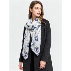 Premio Replica sciarpe reversibile LV velluto multicolore monogramma LV™ 140 Bianco Imitazione Outlet Italia