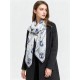 Premio Replica sciarpe reversibile LV velluto multicolore monogramma LV™ 140 Bianco Imitazione Outlet Italia