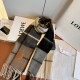 Premio Replica Sciarpa Loewe double-face cashmere con motivo a scacchi 30 x 180 Imitazione Outlet Italia