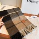 Premio Replica Sciarpa Loewe double-face cashmere con motivo a scacchi 30 x 180 Imitazione Outlet Italia