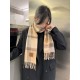 Premio Replica Sciarpa Loewe double-face cashmere con motivo a scacchi 30 x 180 Marrone Imitazione Outlet Italia