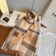 Premio Replica Sciarpa Loewe double-face cashmere con motivo a scacchi 30 x 180 Marrone Imitazione Outlet Italia