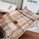Premio Replica Sciarpa Loewe double-face cashmere con motivo a scacchi 30 x 180 Rosa Imitazione Outlet Italia