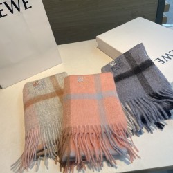 Premio Replica Sciarpa reversibile cashmere Loewe 30 x 180 Arancia Imitazione Outlet Italia