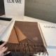 Premio Replica Sciarpa reversibile cashmere Loewe 30 x 180 Marrone Imitazione Outlet Italia