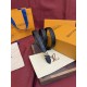 Premio Replica Cintura Reversibile Louis Vuitton Flowergram 20mm con fibbia LV oro Nero Imitazione Outlet Italia