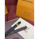 Premio Replica Cintura Reversibile Louis Vuitton Flowergram 20mm con fibbia LV oro Nero Imitazione Outlet Italia