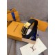 Premio Replica Cinture reversibile pelle sottile Louis Vuitton da 35mm Nero oro Imitazione Outlet Italia